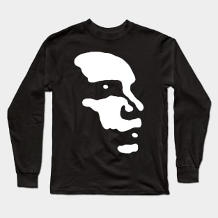 Minimal Face (white) Long Sleeve T-Shirt